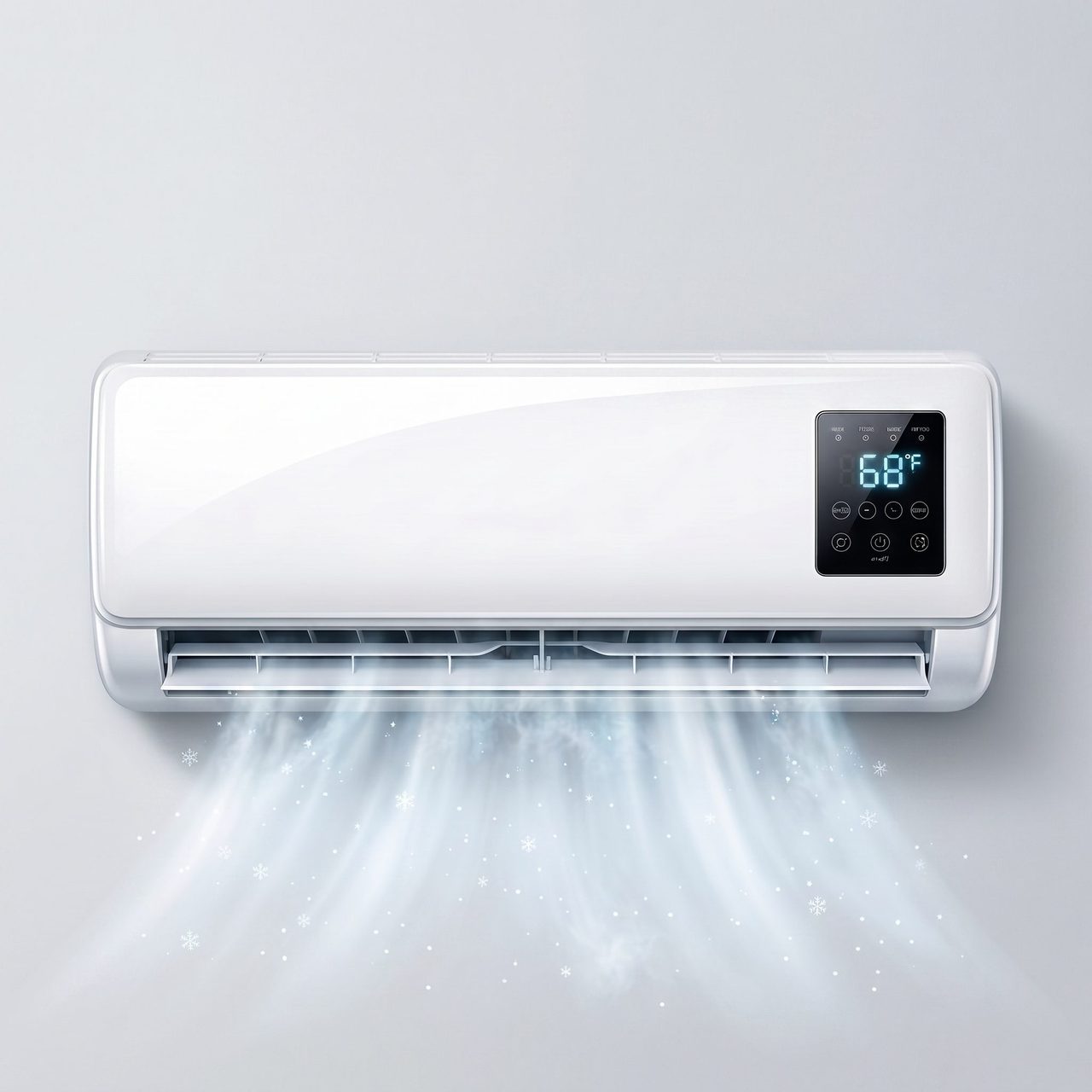 AerioQ wall-mounted AC with digital display
